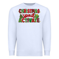 White christmas spirit activate Premium Sweatshirt - MaliasSmallBusiness