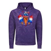 Cloud Purple 4th of July ice creams Vintage Hoodie - Neo Western