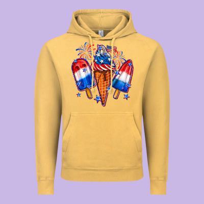 4th Of July Ice Creams Vintage Hoodie Designed By Neo Western
