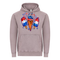 Vintage Zinc 4th of July ice creams Vintage Hoodie - Neo Western