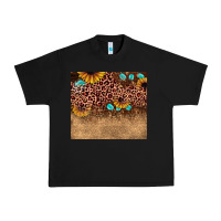 Black leopard glitter sunflower gemstone Urban Heavy Tee - JahusDesignShop