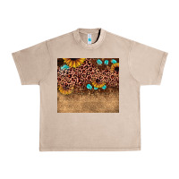 French Oak leopard glitter sunflower gemstone Urban Heavy Tee - JahusDesignShop