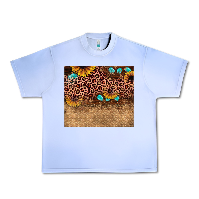 Leopard Glitter Sunflower Gemstone Urban Heavy Tee by JahusDesignShop | Teevron