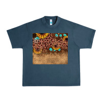 Midnight Navy leopard glitter sunflower gemstone Urban Heavy Tee - JahusDesignShop