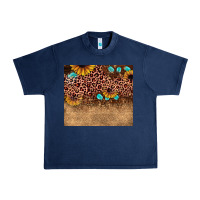 Navy leopard glitter sunflower gemstone Urban Heavy Tee - JahusDesignShop