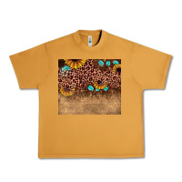 Peanut Butter leopard glitter sunflower gemstone Urban Heavy Tee - JahusDesignShop