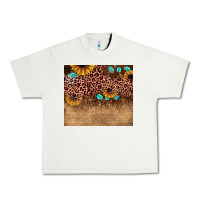 Pistachio leopard glitter sunflower gemstone Urban Heavy Tee - JahusDesignShop