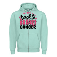 Seafoam tackle breast cancer Zipper Hoodie - MaliasSmallBusiness
