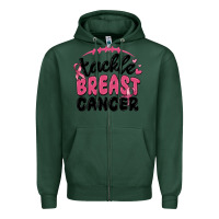 Sports Green tackle breast cancer Zipper Hoodie - MaliasSmallBusiness