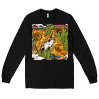 Black western bull skull seamless pattern Long Sleeve Tee - BundleAndBundleShop