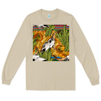 Mushroom western bull skull seamless pattern Long Sleeve Tee - BundleAndBundleShop