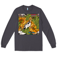 Smoke western bull skull seamless pattern Long Sleeve Tee - BundleAndBundleShop
