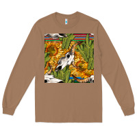 Toasted Coconut western bull skull seamless pattern Long Sleeve Tee - BundleAndBundleShop