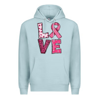 Blue Mist Western Breast Cancer Love Premium Hoodie - RanaPortraitStore