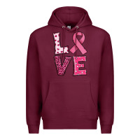 Western Breast Cancer Love Premium Hoodie | Teevron