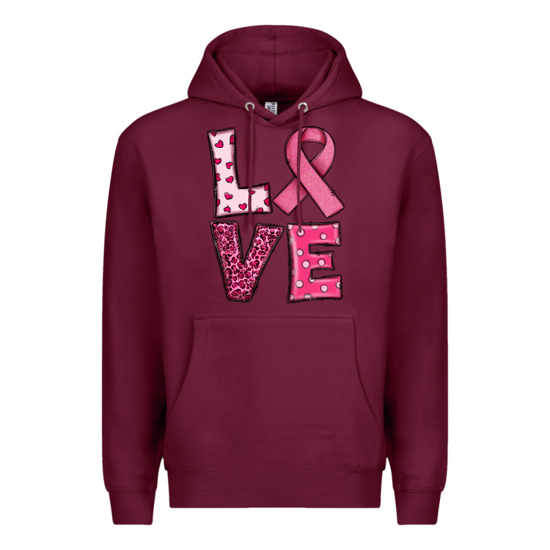 Western Breast Cancer Love Premium Hoodie by RanaPortraitStore | Teevron