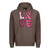 Coffee Western Breast Cancer Love Premium Hoodie - RanaPortraitStore