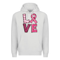 Dove Grey Western Breast Cancer Love Premium Hoodie - RanaPortraitStore