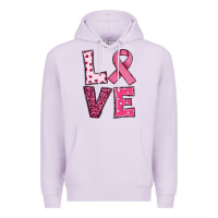 Lilac Western Breast Cancer Love Premium Hoodie - RanaPortraitStore