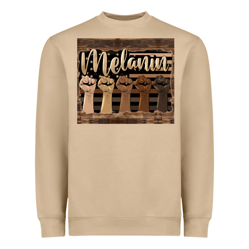 Melanin American Flag Heavyweight Sweatshirt by HRA Design Shop | Teevron