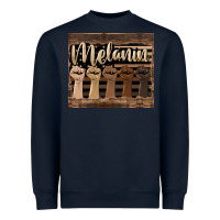 Navy melanin American flag Heavyweight Sweatshirt - HRA Design Shop