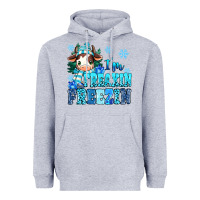 Heather Grey I'm freakin freezin Heavyweight Hoodie - MaliasSmallBusiness