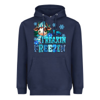 Navy I'm freakin freezin Heavyweight Hoodie - MaliasSmallBusiness