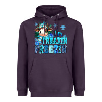 Plum I'm freakin freezin Heavyweight Hoodie - MaliasSmallBusiness