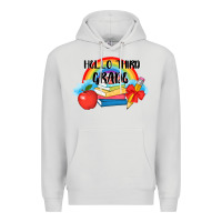 Dove Grey back to school hello third grade 3200x2400 Premium Hoodie - AdoDesignShop