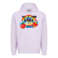 Lilac back to school hello third grade 3200x2400 Premium Hoodie - AdoDesignShop