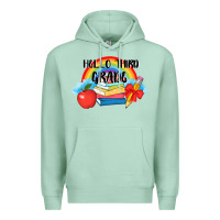 Seafoam back to school hello third grade 3200x2400 Premium Hoodie - AdoDesignShop