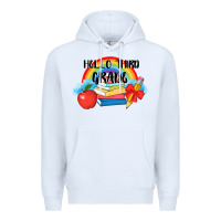 White back to school hello third grade 3200x2400 Premium Hoodie - AdoDesignShop