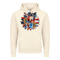 Vintage Artic 4th of July sunflower skull 4th of july Vintage Hoodie - CowGirlArtShop