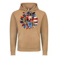 Vintage Camel 4th of July sunflower skull 4th of july Vintage Hoodie - CowGirlArtShop