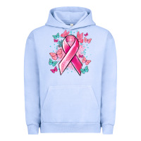 Pigment Grape Ice Breast Cancer ribbon Cancer Awareness Urban Hoodie - HowdyJamesFarm