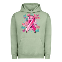 Pigment Oil Green Breast Cancer ribbon Cancer Awareness Urban Hoodie - HowdyJamesFarm