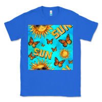 True Royal sun with butterfly seamless pattern Classic Tee - BundleAndBundleShop