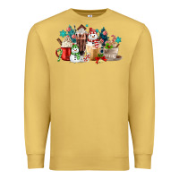 Antique Gold christmas coffee Premium Sweatshirt - MaliasSmallBusiness