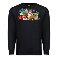 Black christmas coffee Premium Sweatshirt - MaliasSmallBusiness