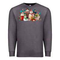 Charcoal Heather christmas coffee Premium Sweatshirt - MaliasSmallBusiness