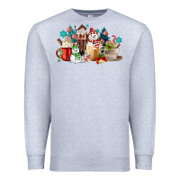 Heather Grey christmas coffee Premium Sweatshirt - MaliasSmallBusiness