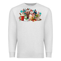 Oatmeal Heather christmas coffee Premium Sweatshirt - MaliasSmallBusiness