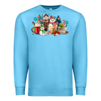 Ocean Blue christmas coffee Premium Sweatshirt - MaliasSmallBusiness
