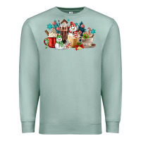 Seafoam christmas coffee Premium Sweatshirt - MaliasSmallBusiness