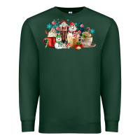 Sports Green christmas coffee Premium Sweatshirt - MaliasSmallBusiness