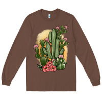 Chestnut cactus Long Sleeve Tee - JahusDesignShop