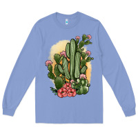 Colony Blue cactus Long Sleeve Tee - JahusDesignShop