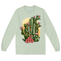 Matcha cactus Long Sleeve Tee - JahusDesignShop