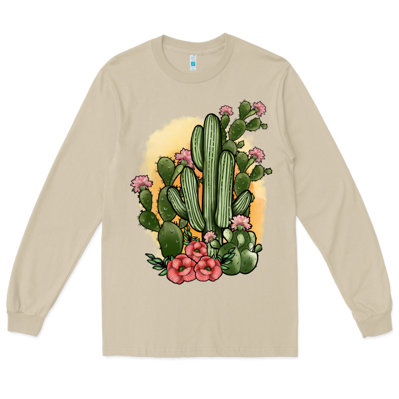 Cactus Long Sleeve Tee by JahusDesignShop | Teevron