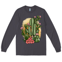 Smoke cactus Long Sleeve Tee - JahusDesignShop